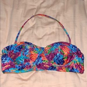 Floral bikini top